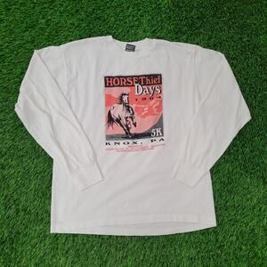 Vintage 1994 Knox Horsethief Days Shirt Womens Large 21x25 USA